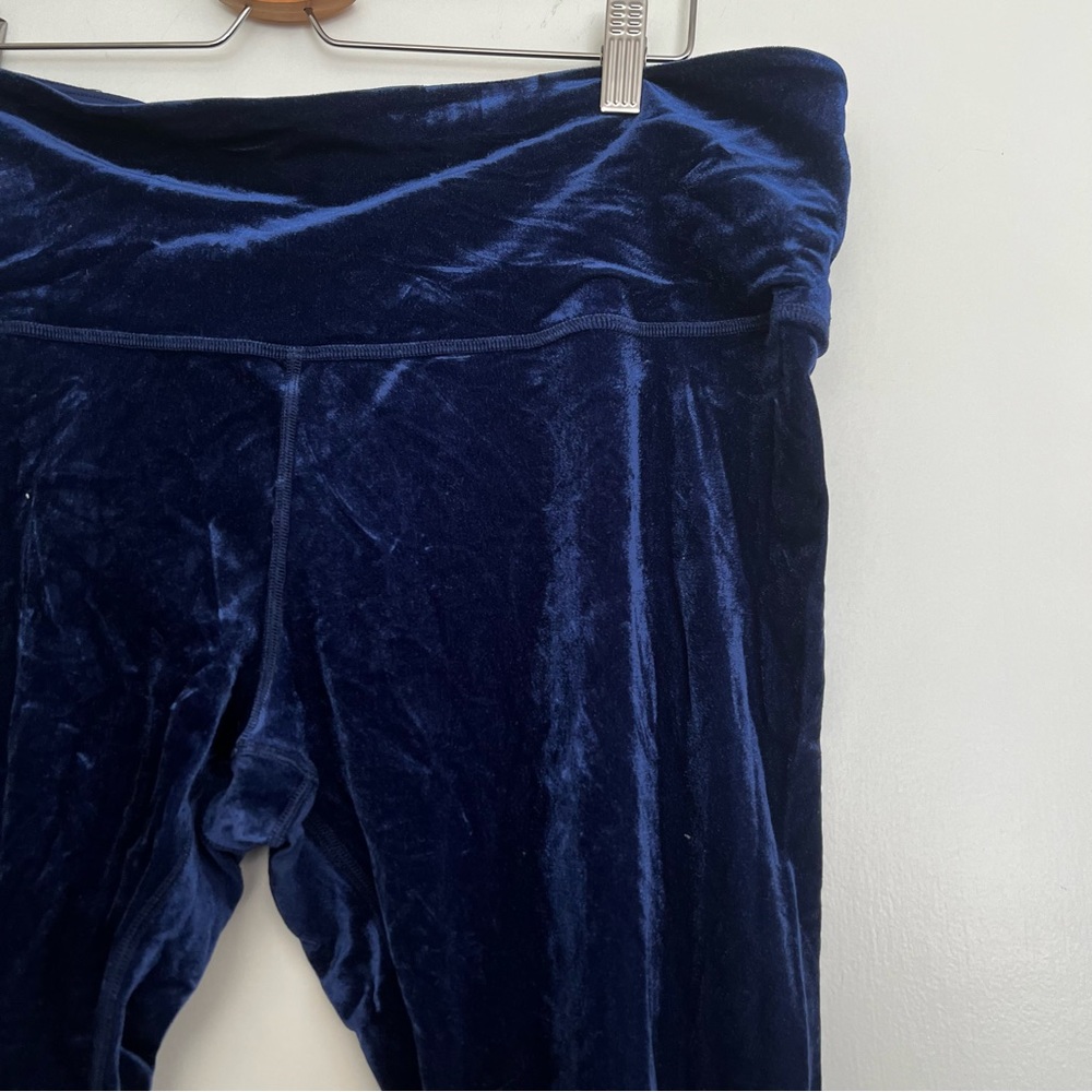 Athleta Blue Velvet Leggings Size 2X